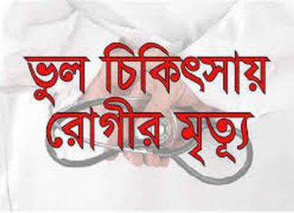 ভুল চিকিৎসায় রোগী মৃত্যুর অভিযোগ