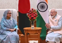 শেখ হাসিনা-মোদি বৈঠক শুরু